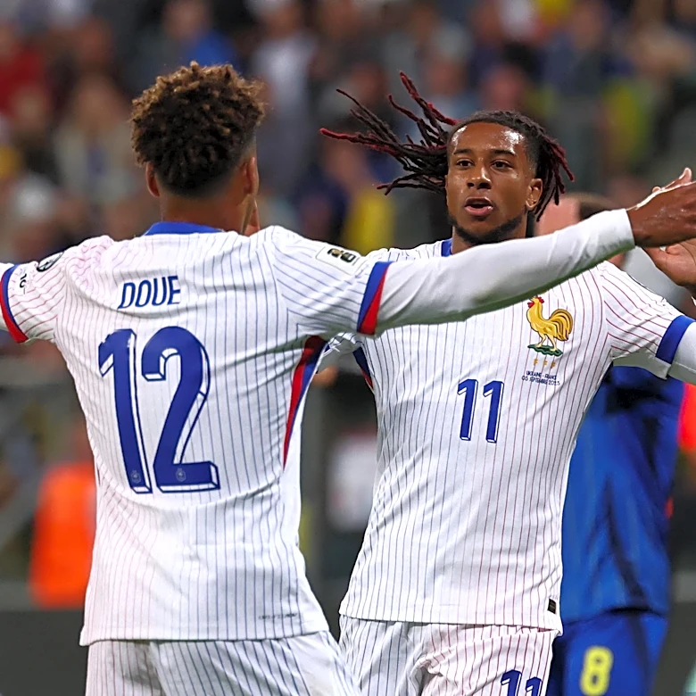 PSG’s Désiré Doué praises ‘exceptional’ France teammate Michael Olise