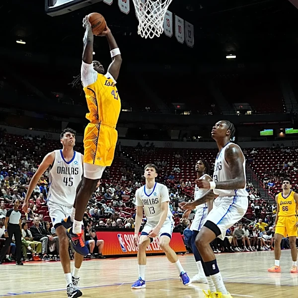Arthur Kaluma dominates in Lakers win over Mavericks
