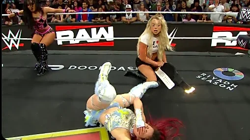 Liv Morgan’s stiff belt shot left its mark on IYO SKY’s face