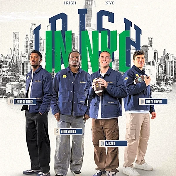 Notre Dame quarterback CJ Carr takes center stage in New York City