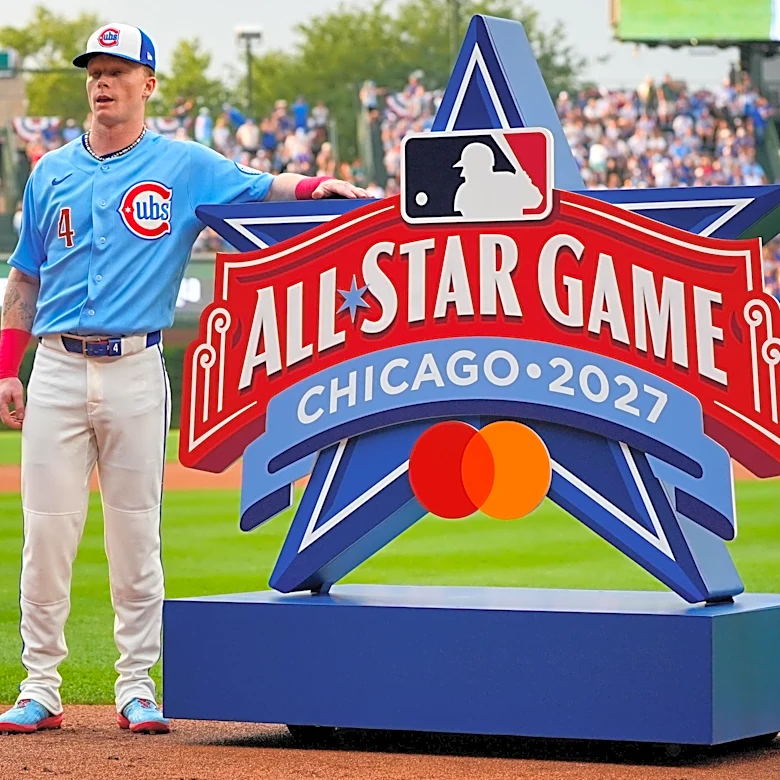 The Cubs unveil the 2027 All-Star Game logo