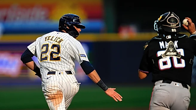 Brewers run wild over Marlins in 8-6 victory
