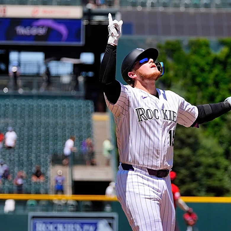 Hunter Goodman’s explosive day at the plate made Rockies’ 9-6 loss to Reds close