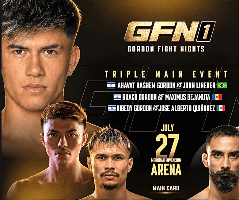 GFN 1: Israel vs. The World fight card, start time, date and location | Lineker vs. Gordon