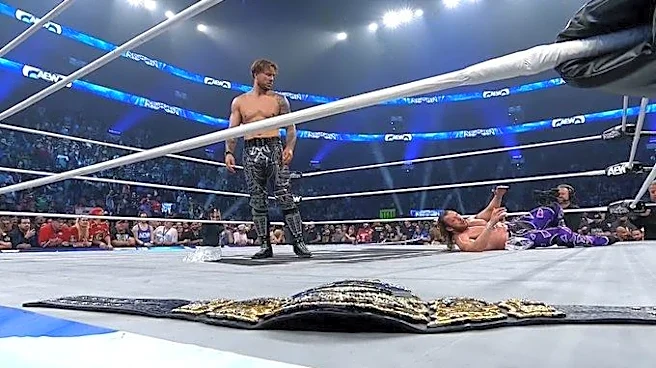 Omega retains AEW title, almost gets murdered by Ospreay and Death Riders