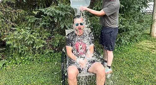 Soggy, shivering Adam Cole just part of AEW’s efforts to back Rebel’s ALS campaign