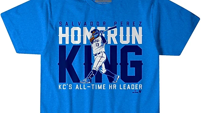 Get your Salvador Perez: Kansas City Home Run King t-shirt from BreakingT!