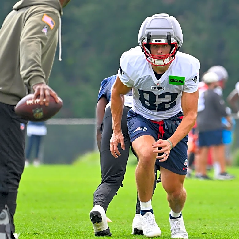 Things are starting to click for Eli Raridon at Patriots training camp
