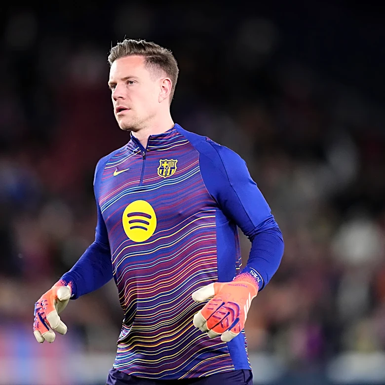 Barcelona goalkeeper Marc-André ter Stegen on his way to Amsterdam to seal Ajax loan
