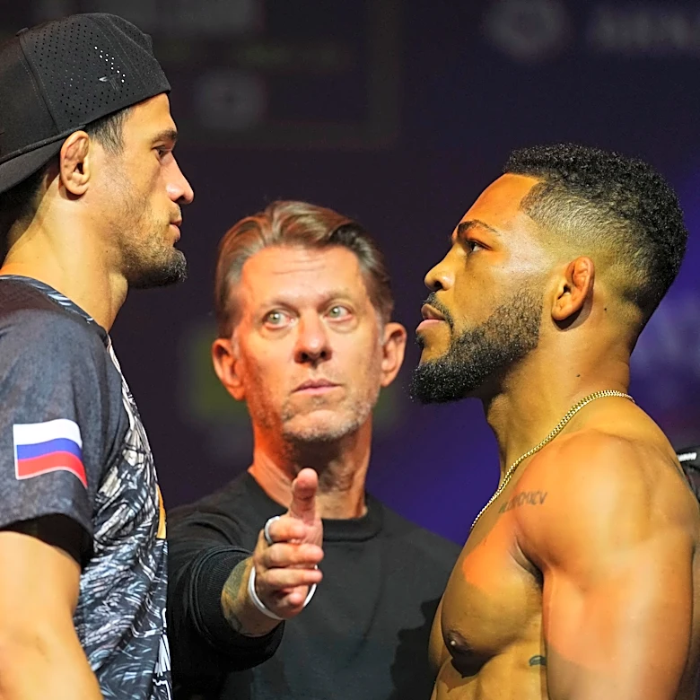 PFL New York staredowns: Usman-Colgan, Ditcheva-Kielholtz face off at ceremonial weigh ins
