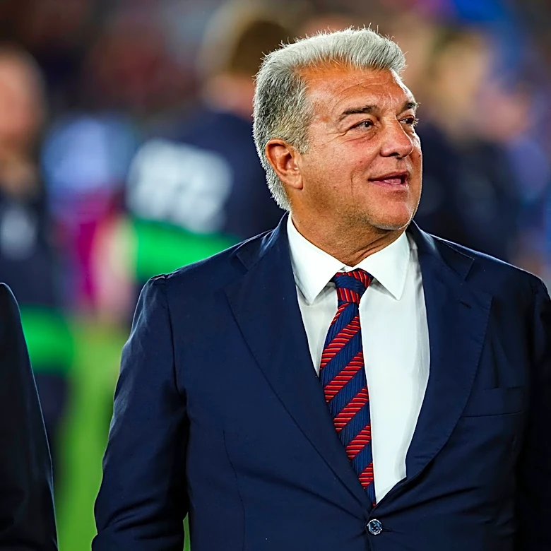 Barcelona president Joan Laporta returns home after successful medical operation