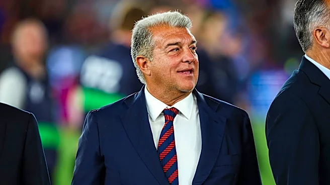 Barcelona president Joan Laporta returns home after successful medical operation