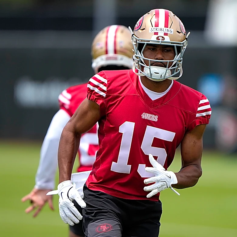 49ers’ WR De’Zhaun Stribling sits out Saturday’s practice with hamstring tightness
