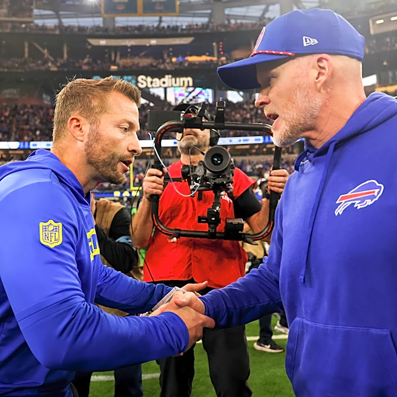 Ex-Bills HC, Sean McDermott visits Rams camp