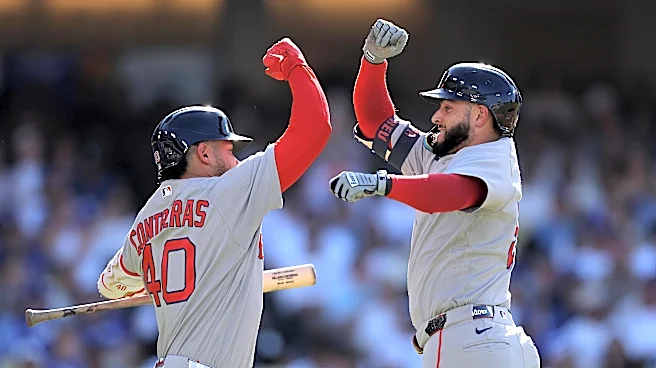 Red Sox blast four home runs as they complete sweep of Dodgers