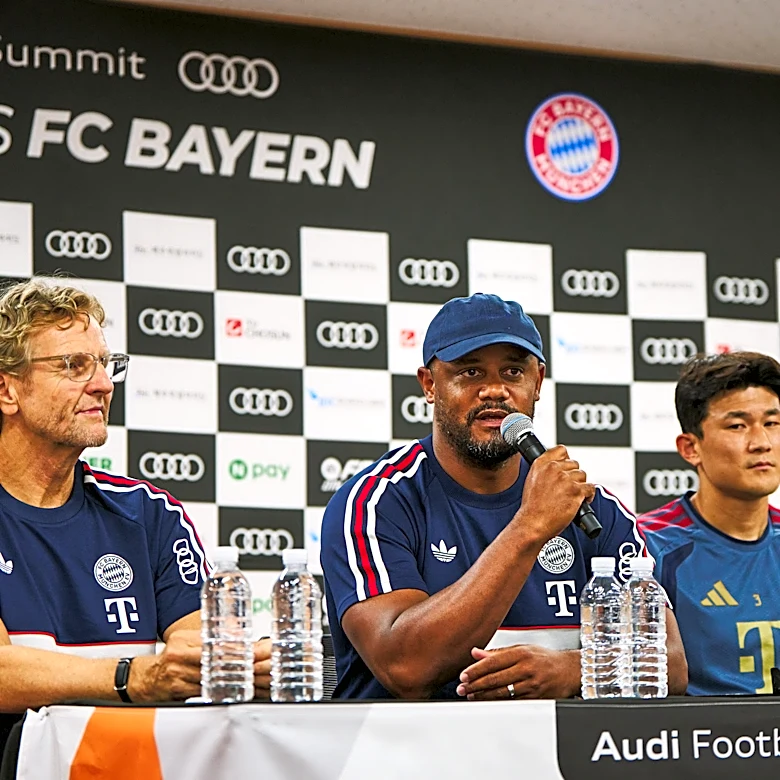 Bayern Munich boss Vincent Kompany attends, comments on K League game