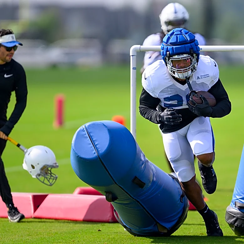 Ground game takes center stage in Colts first padded practice