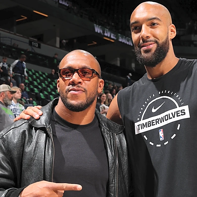 Gane got game? UFC champ gets buckets on NBA star Rudy Gobert | Video