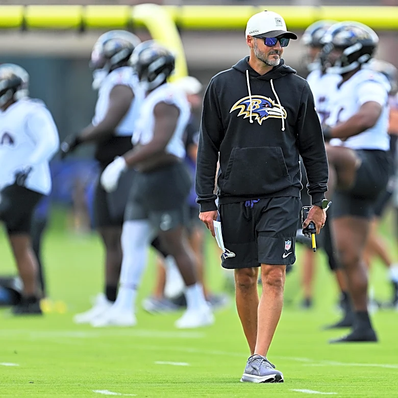 Ravens ramp up physicality at hot, chippy day of training camp