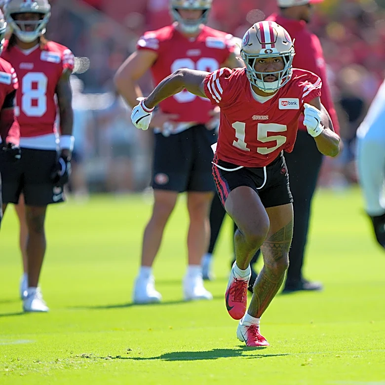49ers rookie back at practice after setback, while LG battle continues