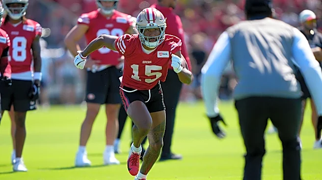 49ers rookie back at practice after setback, while LG battle continues