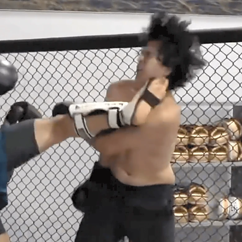 Video: Jared Gordon rocks internet troll with head kick