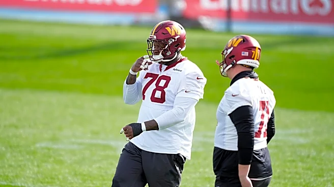 Commanders training camp: Laremy Tunsil exits practice with apparent injury