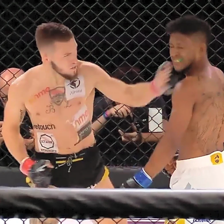 Missed Fists: Fighter drops hands mid-brawl and is viciously knocked out