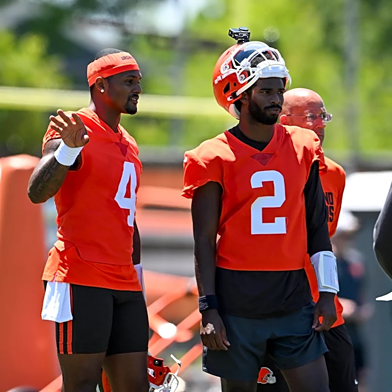 At least for one day: Browns Shedeur Sanders is QB2, Deshaun Watson takes QB1 lead