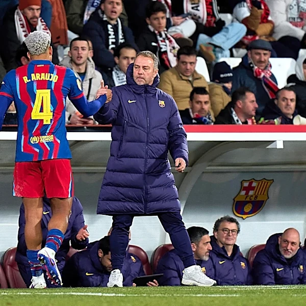 ‘He wanted to try new things’ – Barcelona boss Hansi Flick talks Ronald Araujo’s Liverpool move