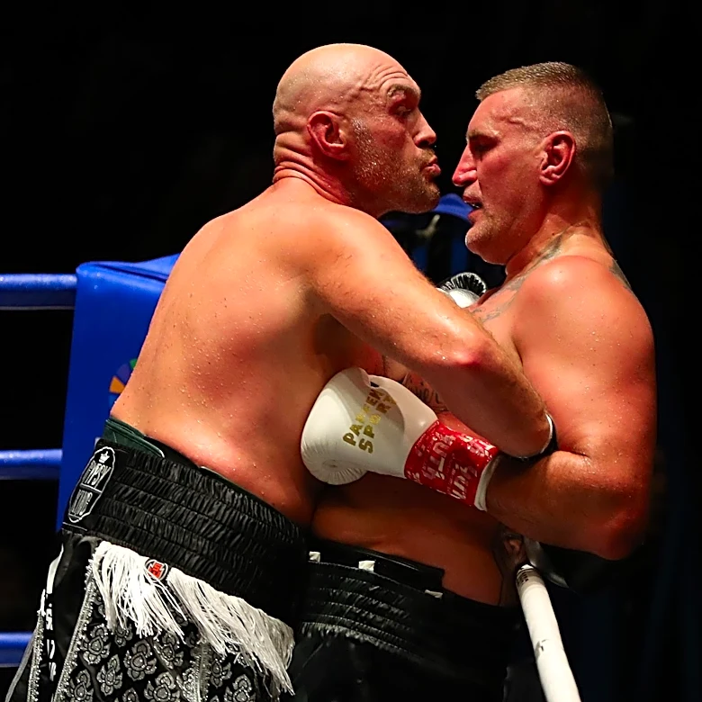 Video: Tyson Fury’s last opponent Mariusz Wach gets whomped in 6 vs. 1 freakshow fight