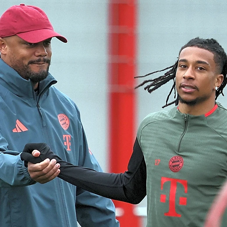 Bayern Munich coach Vincent Kompany shuts down sensitive question about Michael Olise