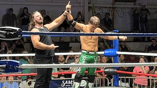 Debate ignites as AJ Styles defends son after alleged ‘nepo baby’ actions at GCW show