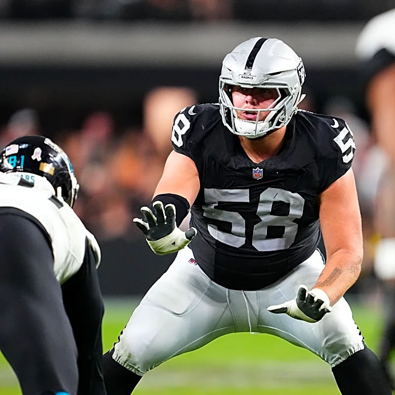 Is the light coming on for Jackson Powers-Johnson during Las Vegas Raiders training camp?
