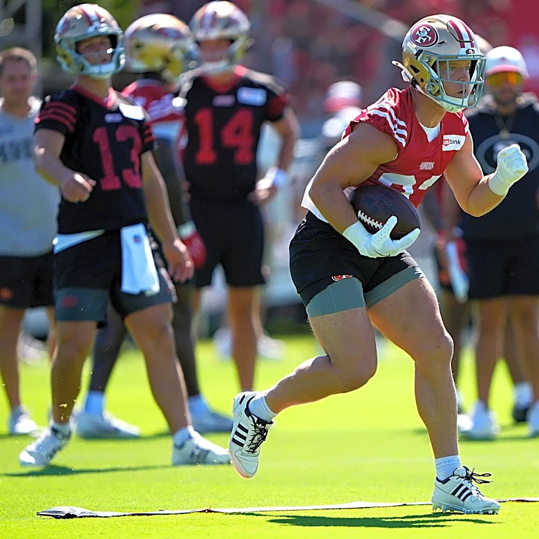 49ers’ Christian McCaffrey is sitting out of practice due to ‘tightness’