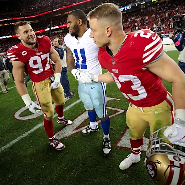 Kyle Shanahan isn’t concerned about Nick Bosa and Christian McCaffrey’s injuries