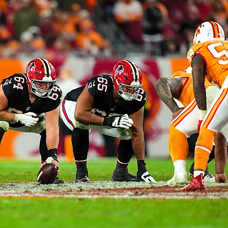 It’s time for the Falcons’ offensive line to set the tone