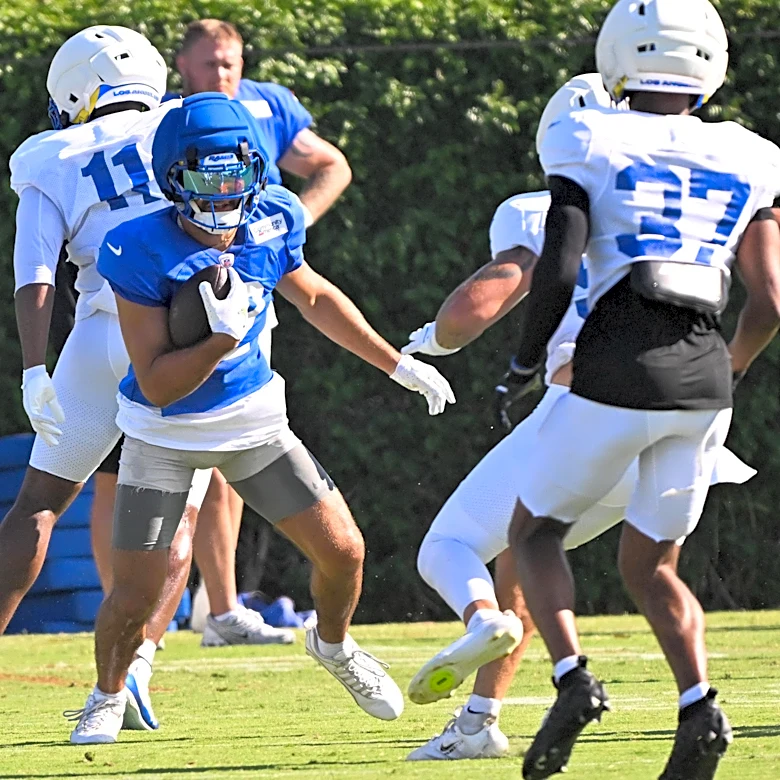 Puka Nacua left Rams-Cowboys practice with groin injury