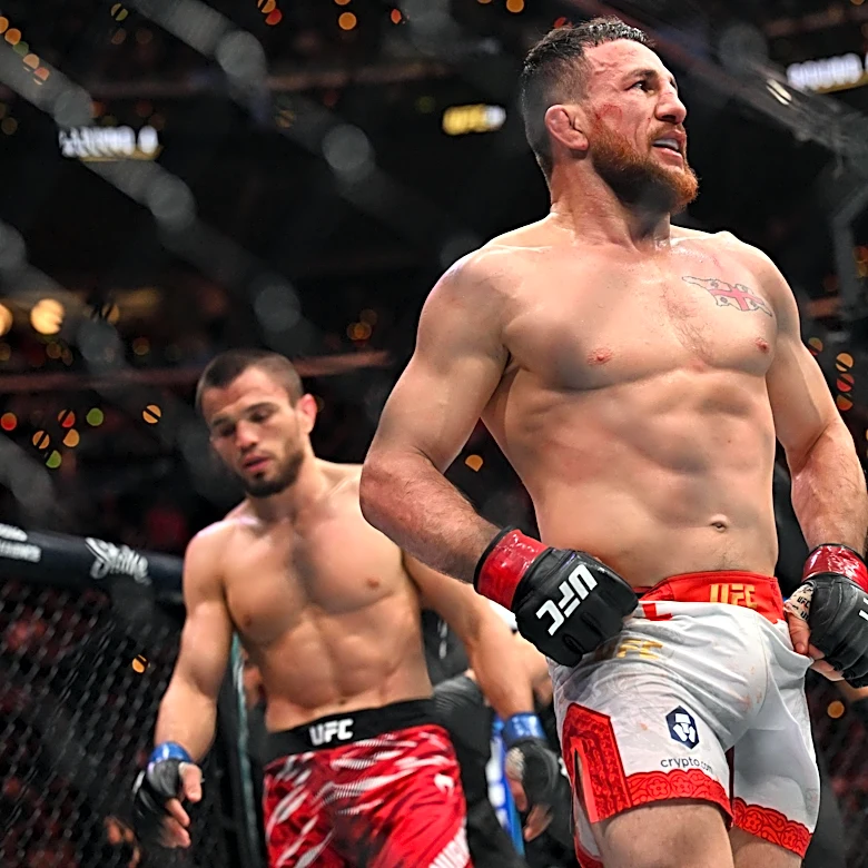 Merab Dvalishvili responds to Umar Nurmagomedov jab: ‘You guys are little people’