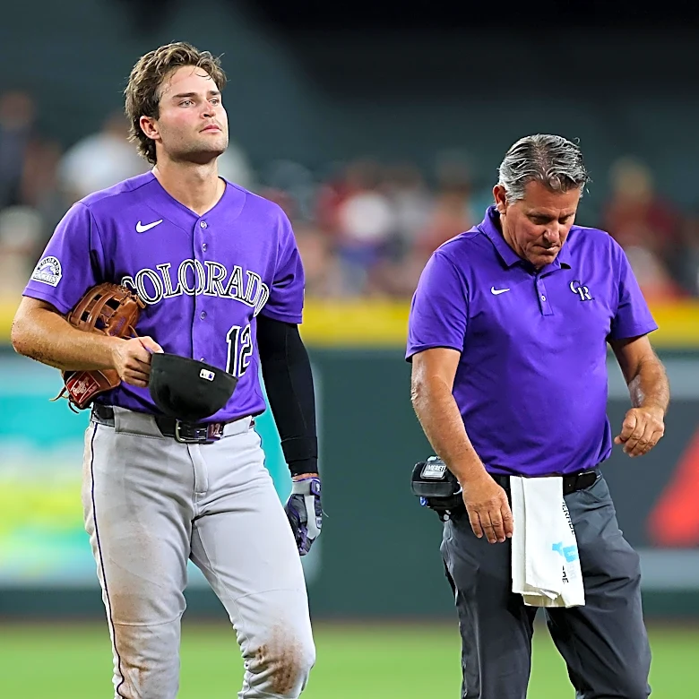 Kyle Karros placed on concussion injured list, Adael Amador recalled