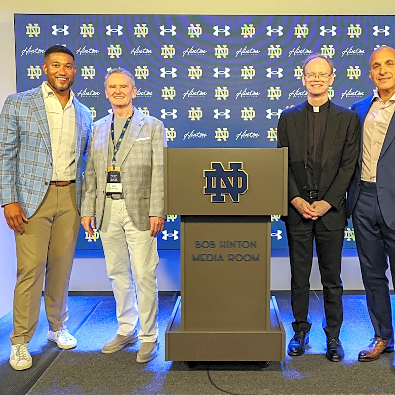 Alumnus Bob Hinton Makes Huge Gift to Name Notre Dame Stadium Tunnel and Media Room