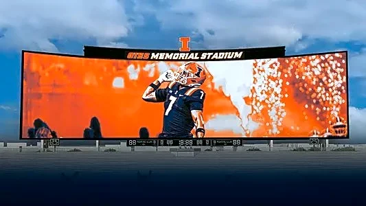Illinois unveils the largest video board in college football