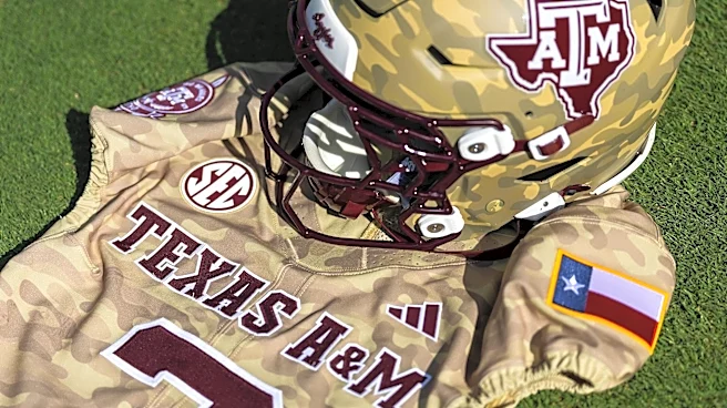 Texas A&M unveils camo uniforms to be worn on Oct. 3