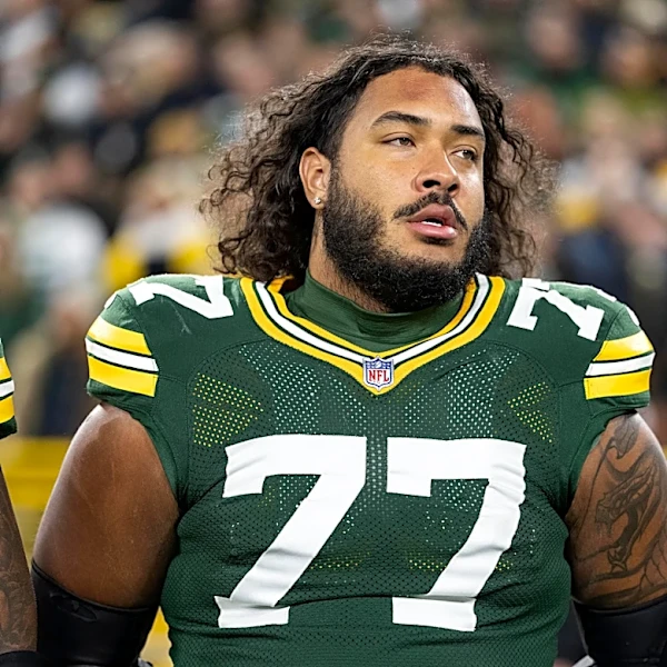 Jordan Morgan looks at home back at his natural left tackle spot