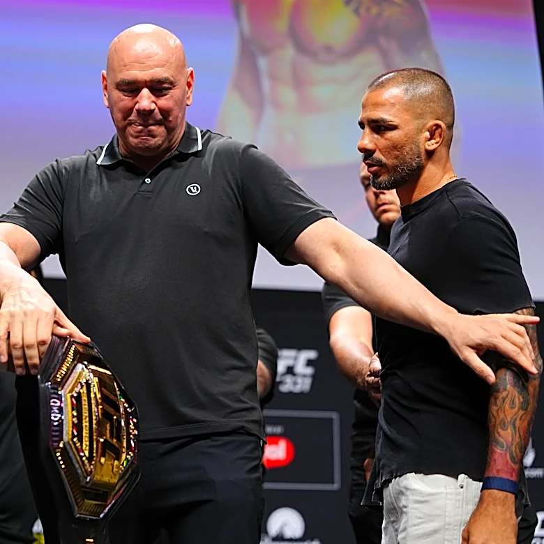 Video! Alexandre Pantoja restrained by Dana White during heated UFC 331 press conference, shares fiery staredown with champion Joshua Van