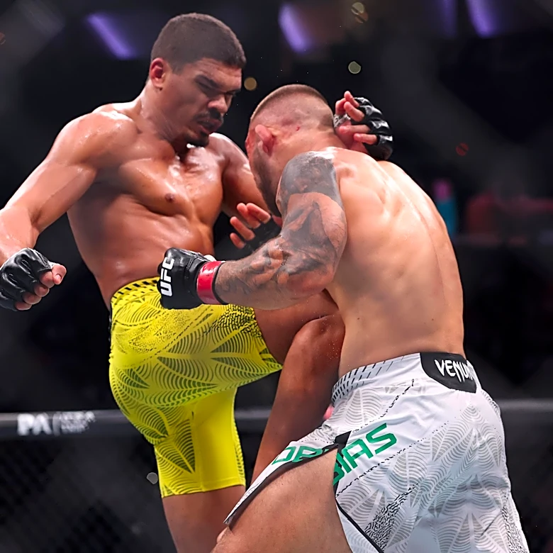 UFC 330 video: Lucas Fernando destroys Rafael Tobias with brutal knee to the body
