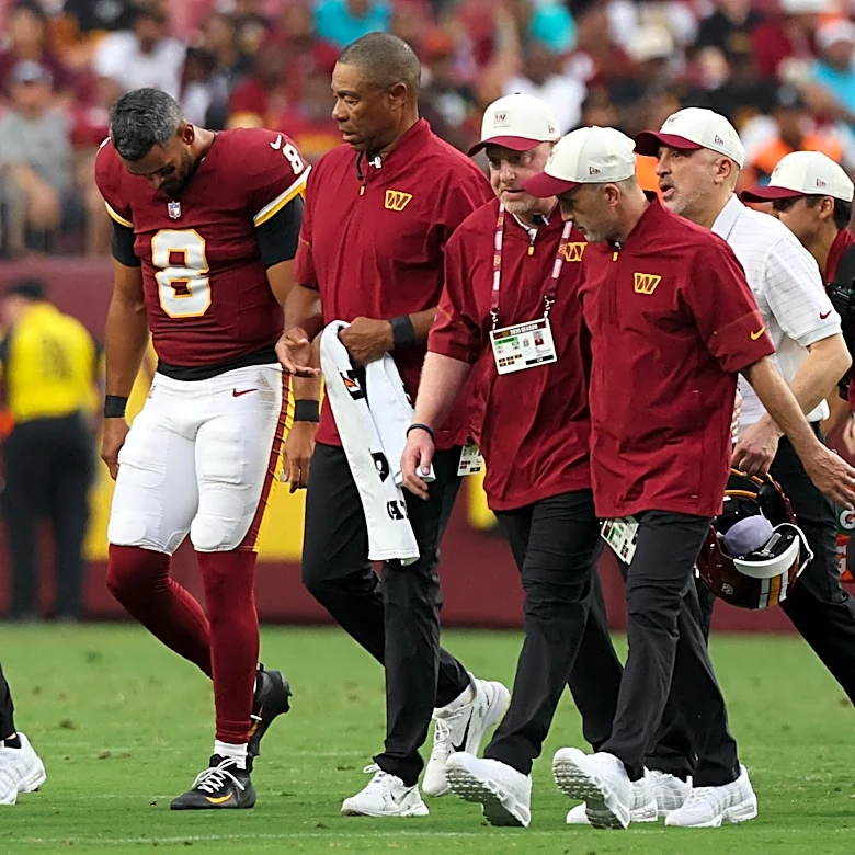 Commanders injury news: Macrcus Mariota reportedly suffers sprained knee