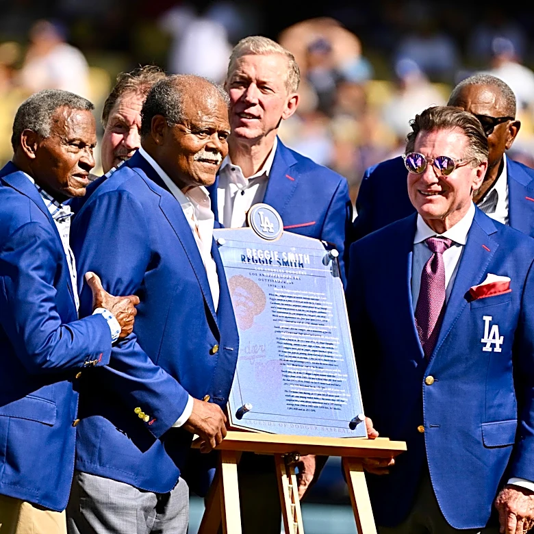 Reggie Smith hailed as ‘complete winner’ in Dodgers ceremony