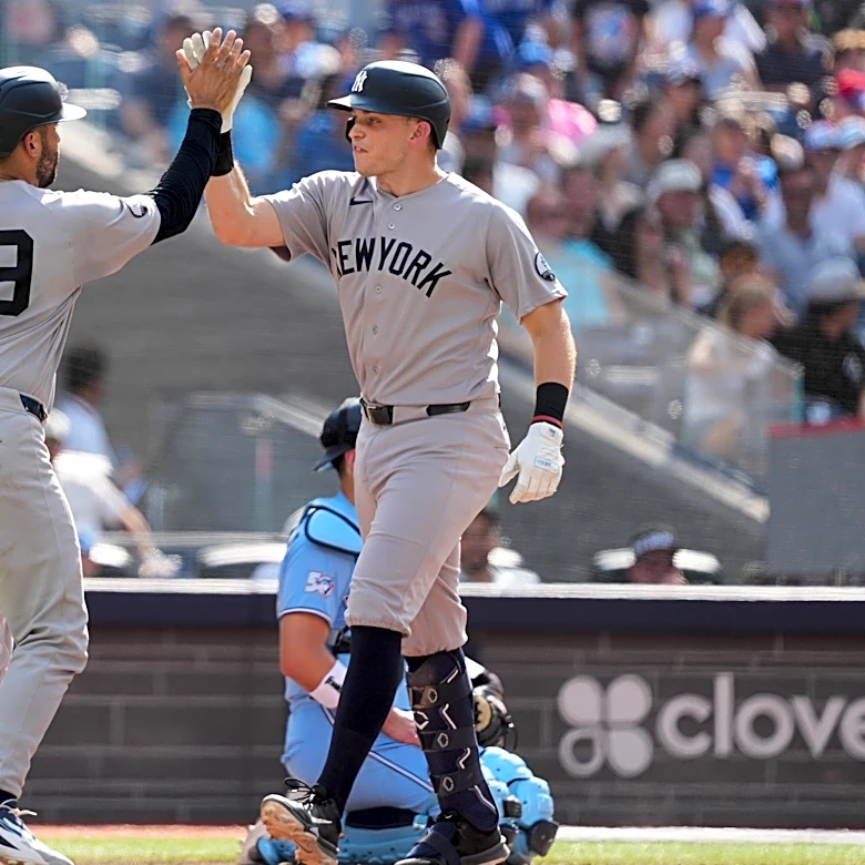 Yankees’ Ben Rice atones for ninth-inning error with homer in extras to salvage Jays series