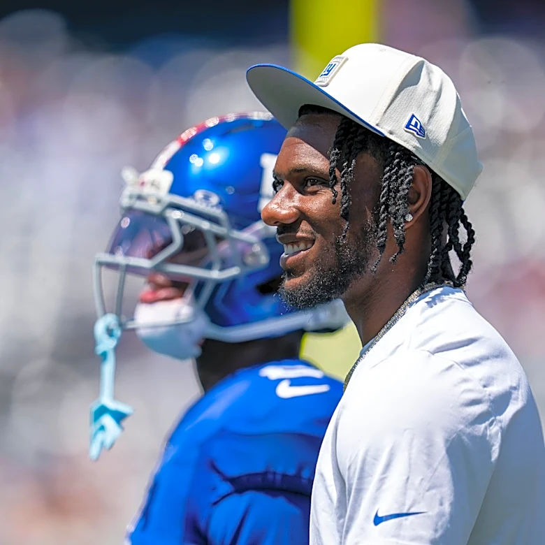 NY Giants’ WR Malik Nabers takes big step in torn ACL recovery